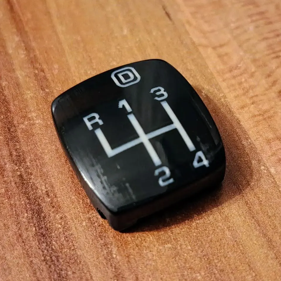 1985-1988 Corvette C4 Shift Knob Button 4 + 3 Manual Transmission